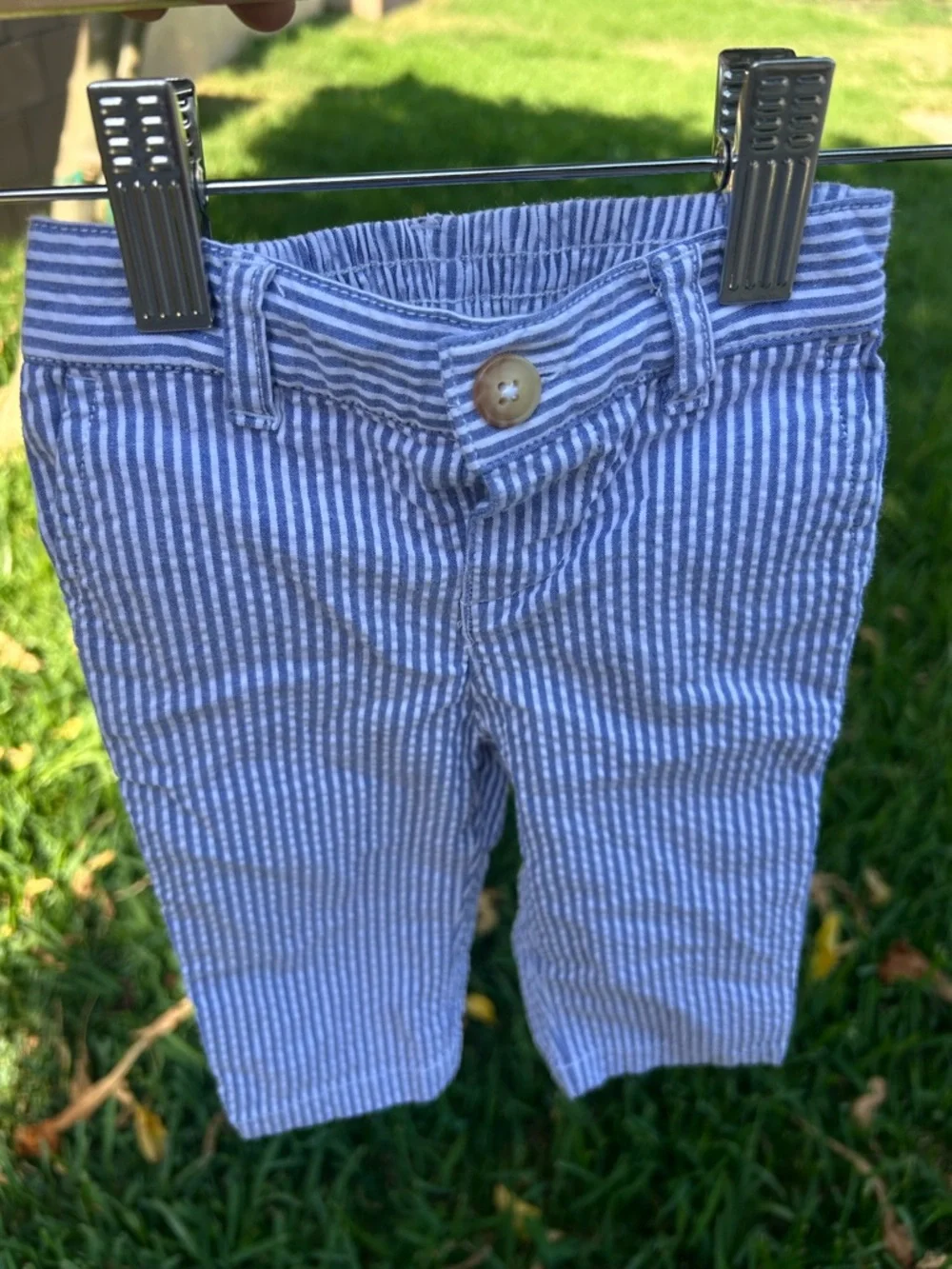 Ralph Lauren Blue and White Striped Baby/Toddler Pants